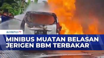 Mobil Pengangkut Jerigen Berisi BBM Terbakar Di Depan SPBU Toraja Utara | KOMPAS PETANG