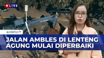 Butuh Waktu 2 Minggu Proses Perbaikan Jalanan Ambles di Lenteng Agung | KOMPAS PETANG