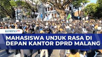 Demo Di Malang, Massa Long March Ke Gedung DPRD Kota Malang | KOMPAS PETANG