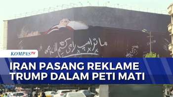 Jadi Sorotan! Iran Pasang Reklame Bergambar Donald Trump Di Peti Mati | KOMPAS PETANG