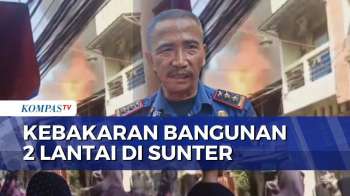 Bangunan 2 Lantai Di Sunter Terbakar Diduga Akibat Korsleting, 7 Unit Damkar Dikerahkan