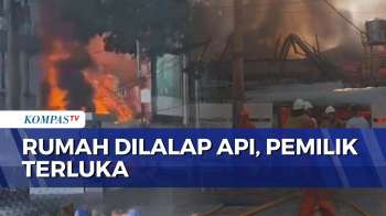 Kebakaran Rumah Di Cideng Gambir, 11 Mobil Damkar Diterjunkan Ke Lokasi | KOMPAS SIANG