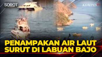 Penampakan Air Laut Surut di Labuan Bajo Pasca Gempa M 7,7 di NTT