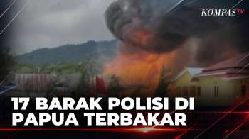 Diduga Korsleting, 17 Petak Asrama Polres Mamberamo Tengah Terbakar | SAPA PAGI