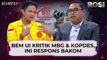 BEM UI Kritik Polemik MBG dan Kopdes Merah Putih, Bakom: Pemerintah Terus Evaluasi | ROSI