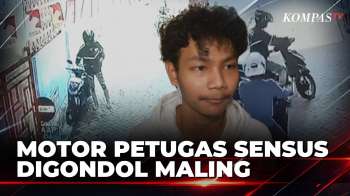 Detik-Detik Motor Petugas Sensus Ekonomi Digondol Maling | BORGOL