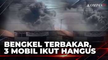 Bengkel Mobil Di Surabaya Terbakar, 3 Mobil Hangus | KOMPAS PETANG