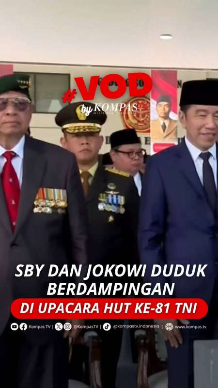 Presiden ke-6 RI dan Presiden ke-7 RI Joko Widodo hadiri upacara peringatan HUT ke-81 