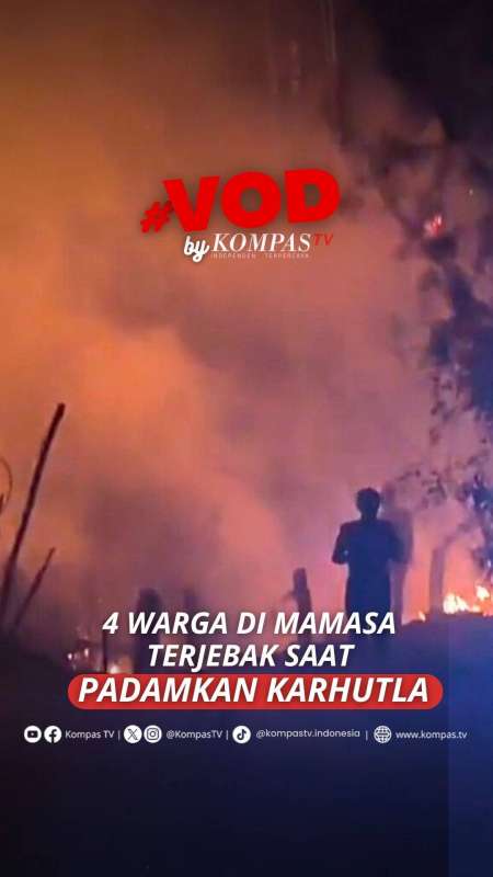 Empat Warga di Mamasa, Sulawesi Barat Terjebak Saat Padamkan Karhutla di Sekitar Sekolah