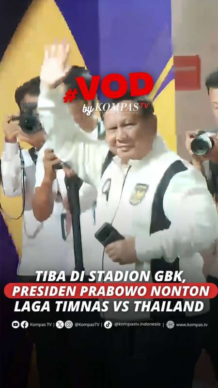 Momen Presiden Prabowo Tiba di GBK Nonton Final Timnas Indonesia vs Thailand