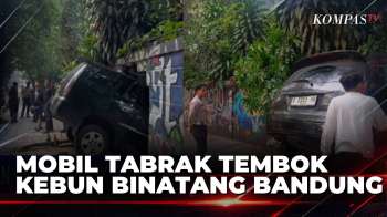 Minibus Tabrak Tembok Kebun Binatang Bandung, Pengemudi Dan Dua Penumpang Selamat | SAPA MALAM