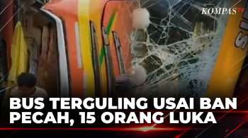Bus Jurusan Makassar-Palu Kecelakaan Dan Terguling, 15 Penumpang Terluka | KOMPAS PETANG