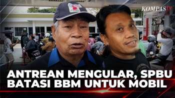 Antrean Panjang Di Bali,  SPBU Batasi BBM Rp 150.000/Mobil | KOMPAS SIANG