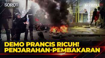 Ricuh Parah! Demo Di Prancis: Penjarahan, Massa-Polisi Bentrok Hebat & Jalan Porak-Poranda