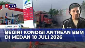 Dari Lokasi, Begini Kondisi Antrean SPBU Medan Di Tengah Pemulihan Pasokan BBM | KOMPAS SIANG