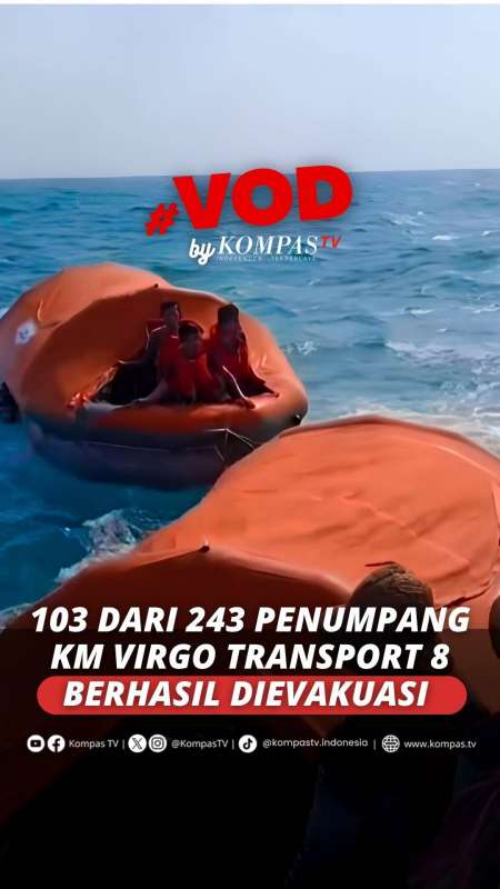 103 Penumpang Kapal Virgo Transport 8 Yang Hilang Kontak Di Laut Jawa Berhasil Dievakuasi