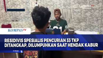 Residivis Spesialis Pencurian 33 TKP Ditangkap, Dilumpuhkan Saat Hendak Kabur