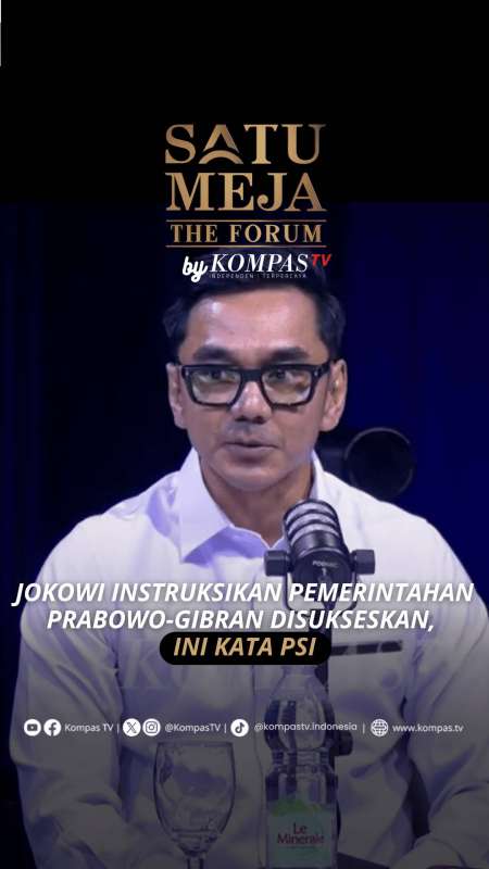 Jokowi Instruksikan Pemerintahan Prabowo-Gibran Disukseskan, Ini Kata PSI 