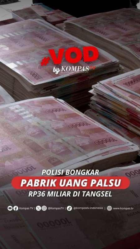 Polisi Bongkar Pabrik Uang Palsu Rp36 Miliar Di Tangsel