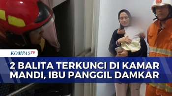 Detik-Detik Petugas Damkar Evakuasi 2 Balita Terkunci di Kamar Mandi | BERUT