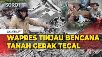 Wapres Gibran Tinjau Kondisi Pengungsi & Lokasi Bencana Tanah Gerak Di Tegal