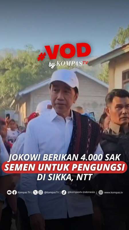Jokowi Kunjungi Sikka NTT, Salurkan 4.000 Sak Semen Untuk Korban Gempa