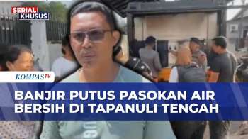 Pipa PDAM Rusak, Brimob Ubah Air Layak Minum Dari Sungai Untuk Korban Bencana Banjir Di Tapteng