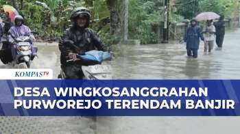 Desa Wingkosanggrahan Purworejo Terendam Banjir Hingga 1 Meter, Warga Bertahan Di Rumah