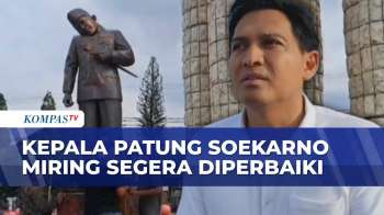 Viral Patung Bung Karno Miring di Alun-Alun Indramayu, Bupati Lucky Hakim Angkat Bicara