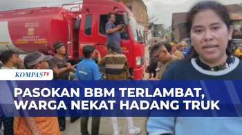 Dilanda Kelangkaan BBM Selama Sepekan, Warga Di Karo Sumut Hadang Truk Pengangkut BBM