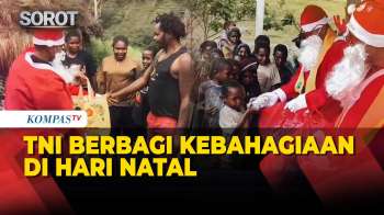 Hari Natal, Satgas Yonif 400/Banteng Raiders Berbagi Kebahagiaan Di Papua