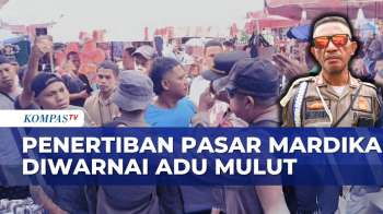 Penertiban Pedagang Pasar Mardika Ambon Diwarnai Adu Mulut dengan Petugas | BERUT