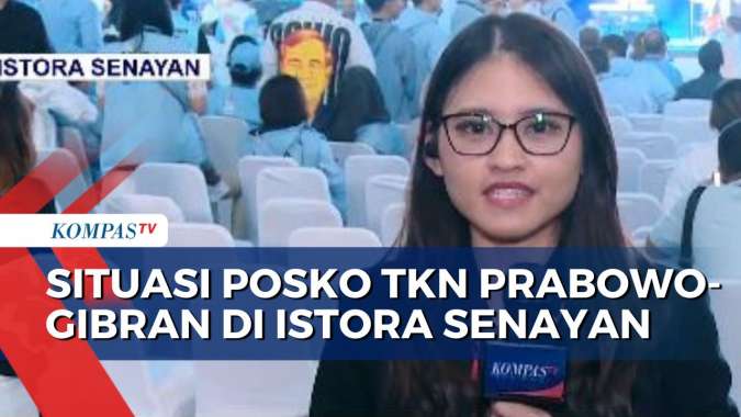 Begini Situasi Terkini Posko TKN Prabowo-Gibran di Istora Senayan
