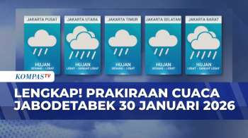 Waspada! BMKG Prediksi Hujan Lebat Di Jabodetabek Pada 30 Januari 2026 | KOMPAS SIANG