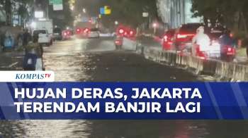 Hujan Deras Guyur Jakarta, Jalan Ciledug Raya Pesanggrahan Terendam Banjir 40 CM | KOMPAS SIANG