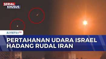 Langit Israel Menyala! Serangan Rudal Iran Berhasil Dihadang Sistem Pertahanan Udara Iron Dome