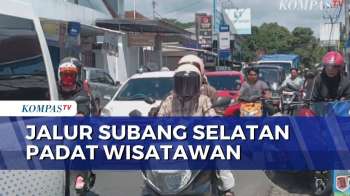 Hari Kedua Lebaran, Arus Lalu Lintas Di Jalur Wisata Subang Selatan Padat | KOMPAS PETANG