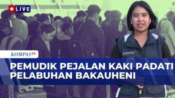 Pelabuhan Bakauheni Padat, Pemudik Pejalan Kaki Yang Antre Masuk Kapal | KOMPAS PETANG