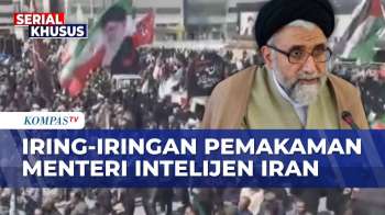 Lautan Manusia! Ribuan Warga Iringi Prosesi Pemakaman Menteri Intelijen Iran Esmaeil Khatib