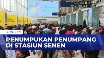 Situasi Stasiun Senen Padat Imbas Kecelakaan Kereta Di Stasiun Bekasi Timur | KOMPAS PETANG