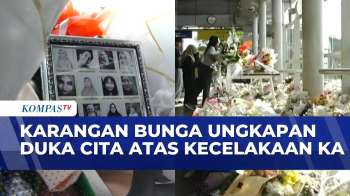 Duka di Stasiun Bekasi Timur, Ratusan Buket Bunga untuk Korban Kecelakaan KA | KOMPAS SIANG