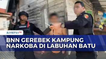 Detik-Detik BNN Gerebek Kampung Narkoba Di Labuhan Batu, 7 Pengedar Dan Pengguna Ditangkap