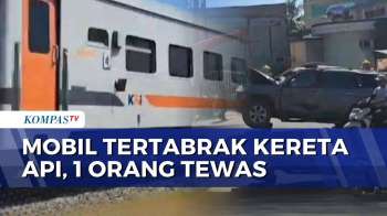 Mobil Tertabrak Kereta Api Barang Di Tebing Tinggi, 1 Orang Tewas | KOMPAS PETANG