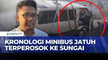 Minibus Masuk Parit Di Surabaya Usai Tabrak 2 Pohon, Sopir Diduga Mengantuk | KOMPAS PAGI