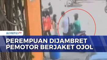 Detik-Detik Penjambret Berjaket Ojol Kabur Usai Rampas Ponsel Perempuan di Benhil Tanah Abang