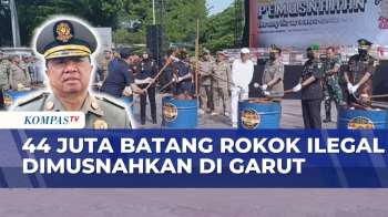 Pemusnahan 44 Juta Batang Rokok Ilegal Digelar Bea Cukai Dan Satpol PP Jabar | SAPA PAGI
