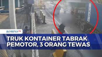 Kecelakaan Maut di Pasuruan, Truk Kontainer Tabrak Truk Tangki Air dan Pemotor | SAPA MALAM