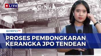 Situasi Proses Evakuasi Kerangka JPO Tendean, 1 Ruas Jalan Bisa Dilalui | SAPA MALAM