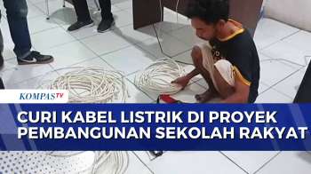 Pekerja Proyek Pembangunan Sekolah Rakyat Di Makassar Diduga Curi Kabel Listrik
