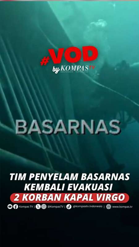 Tim Penyelam Basarnas Kembali Berhasil Evakuasi 2 Korban KM Virgo Transport 8 